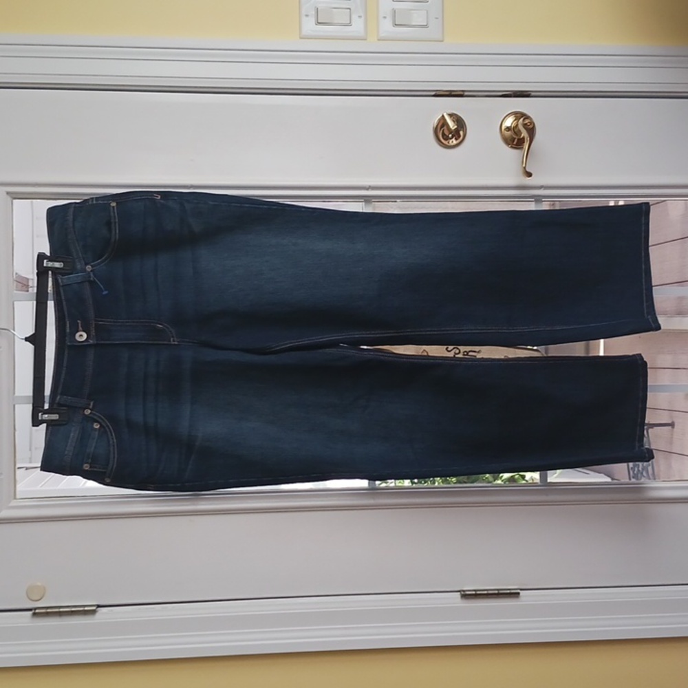 Maurices Dark Wash Short Inseam Jeans Size 18 Basic Stretchy Neutral Fall